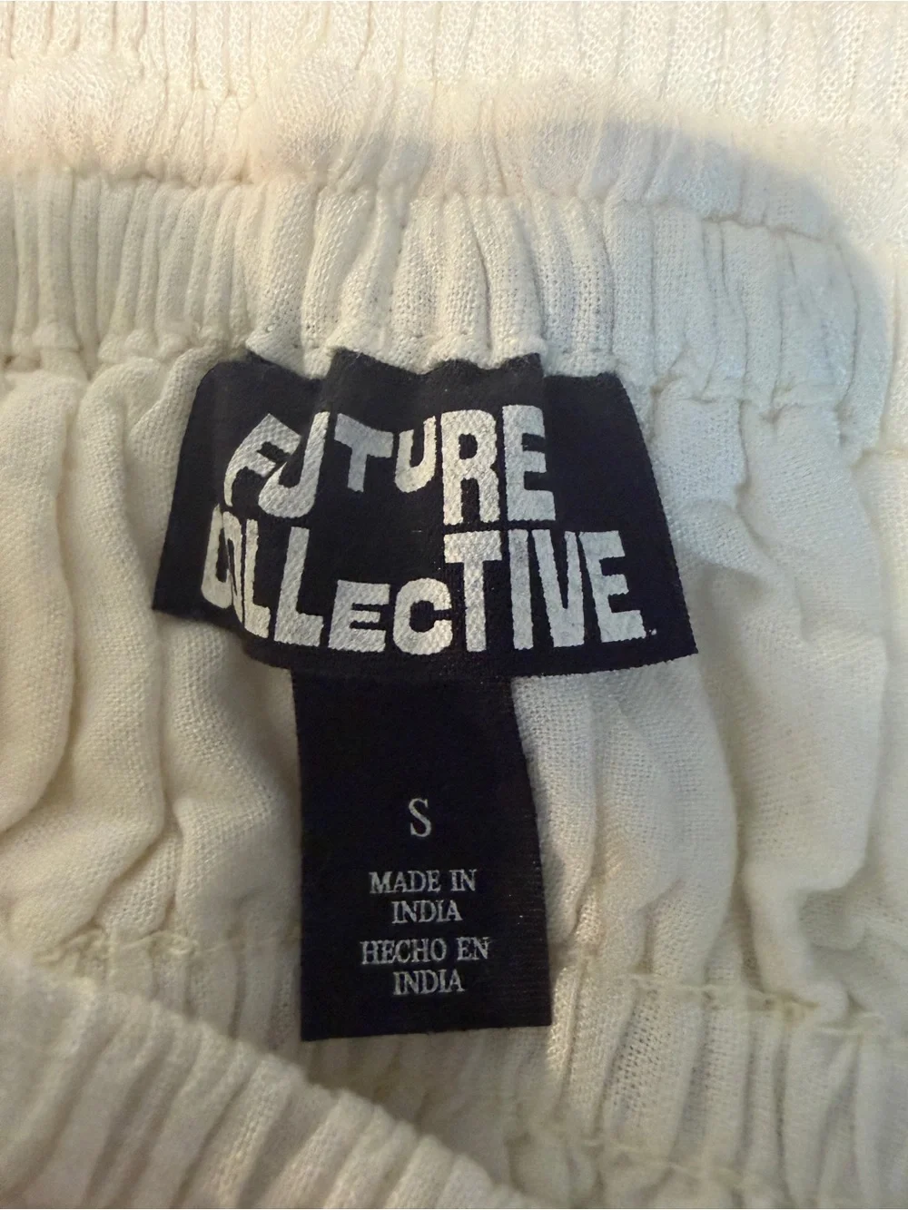 FUTURE COLLECTIVE WHITE EYELET MAXI SKIRT SZ S NWT